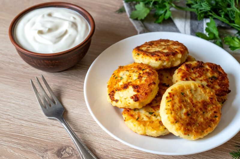 Käse-Kartoffel-Patties aus dem AirFryer