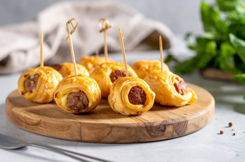Blätterteig-Schnecken am Stiel aus der AirFryer